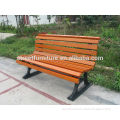 Hardwood bench with cast iron bench legs camphor wood furniture outdoor